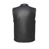Texan - Men's Texas Flag Club Style Leather Motorcycle Vest - Unik Just for Bikers - Flyclothing LLC