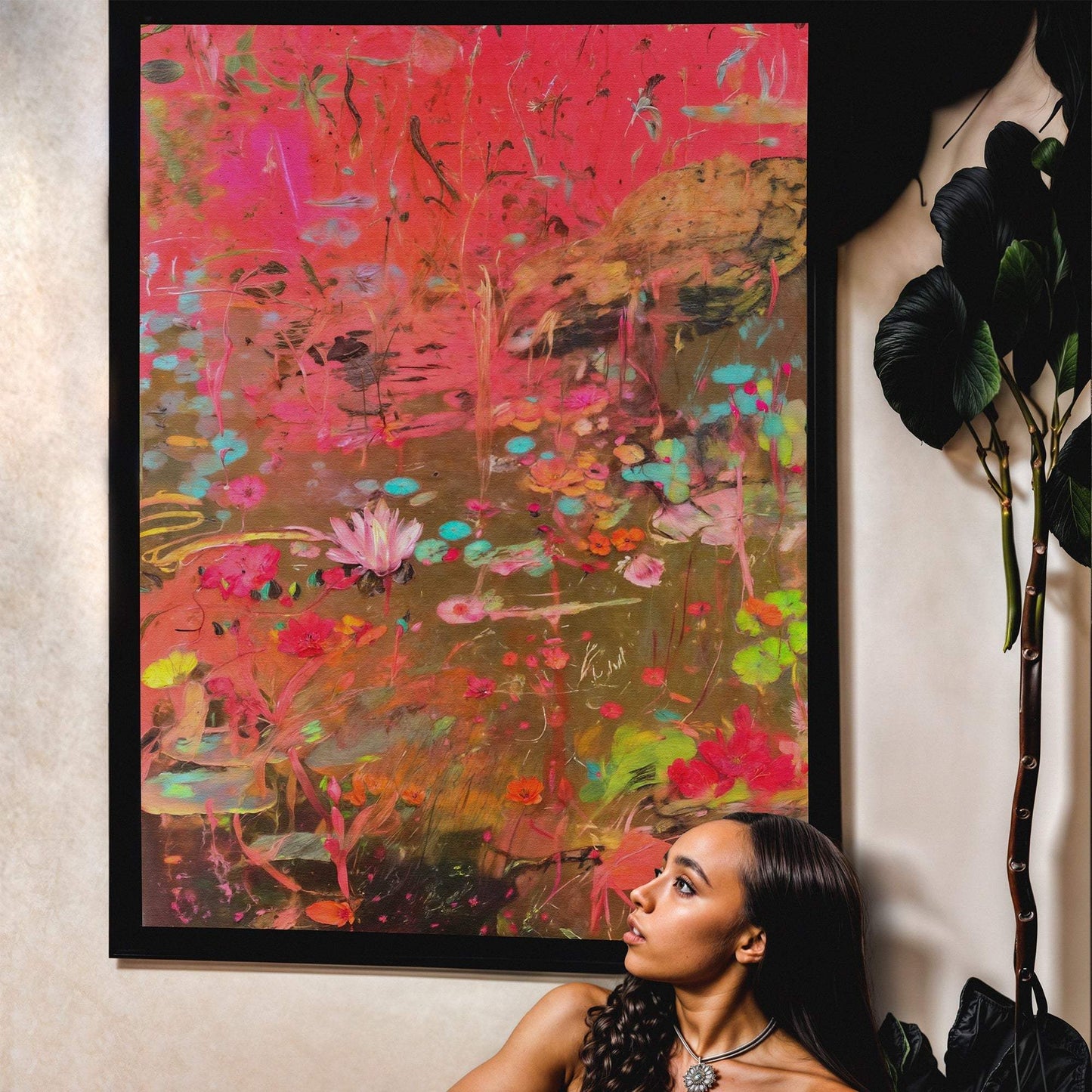 Canvas Print: "Vibrant Veil" - Tailored Canvases - Flyclothing LLC