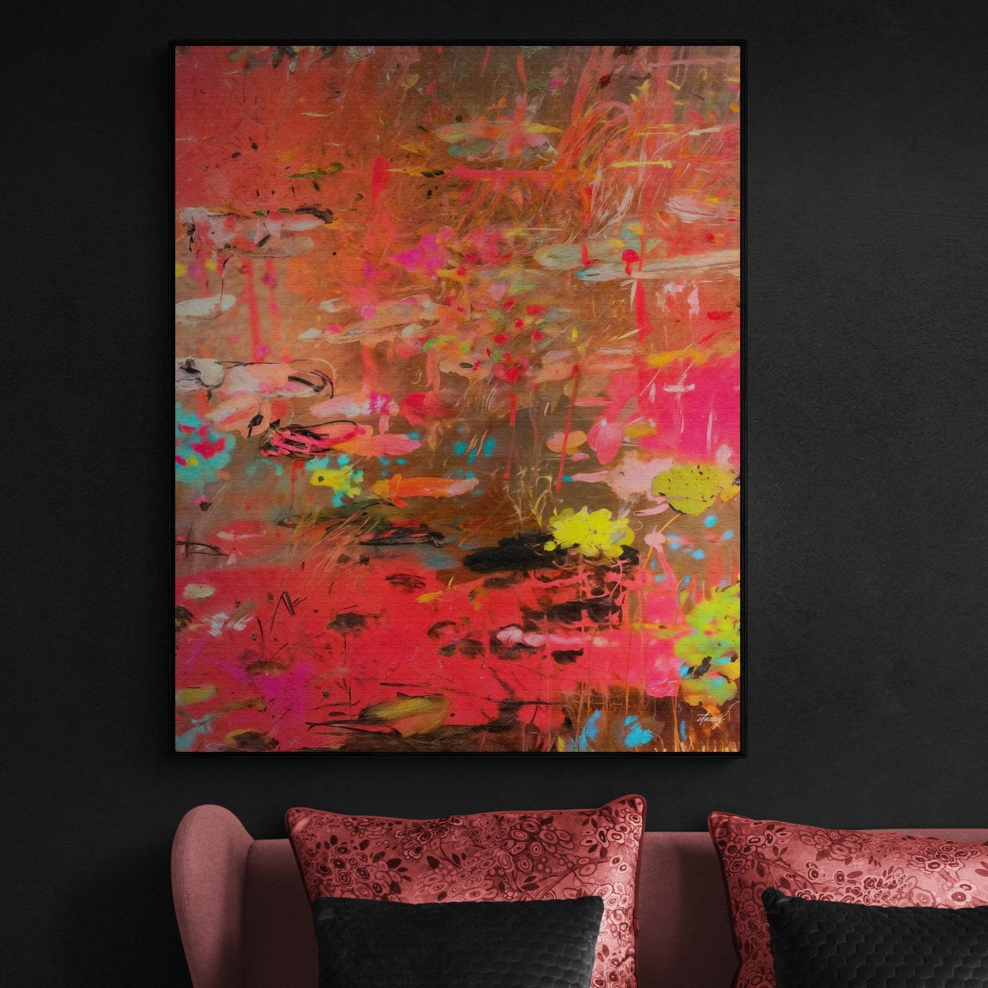 Canvas Print: "Vibrant Veil II" - Tailored Canvases - Flyclothing LLC