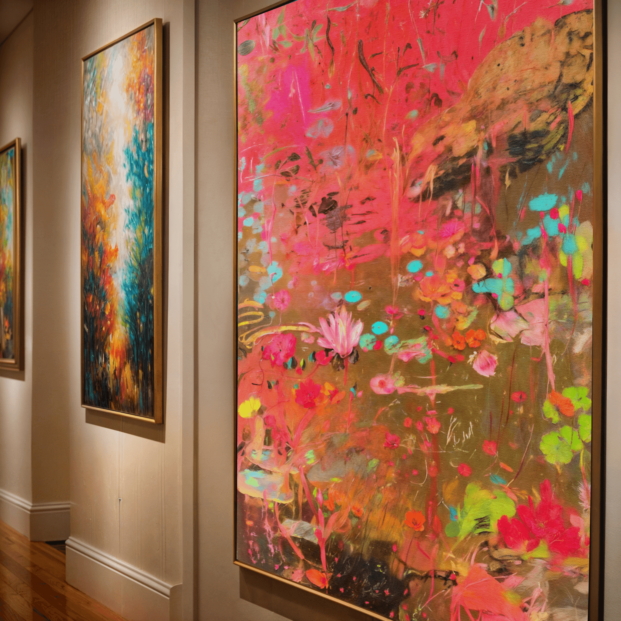 Canvas Print: "Vibrant Veil" - Tailored Canvases - Flyclothing LLC