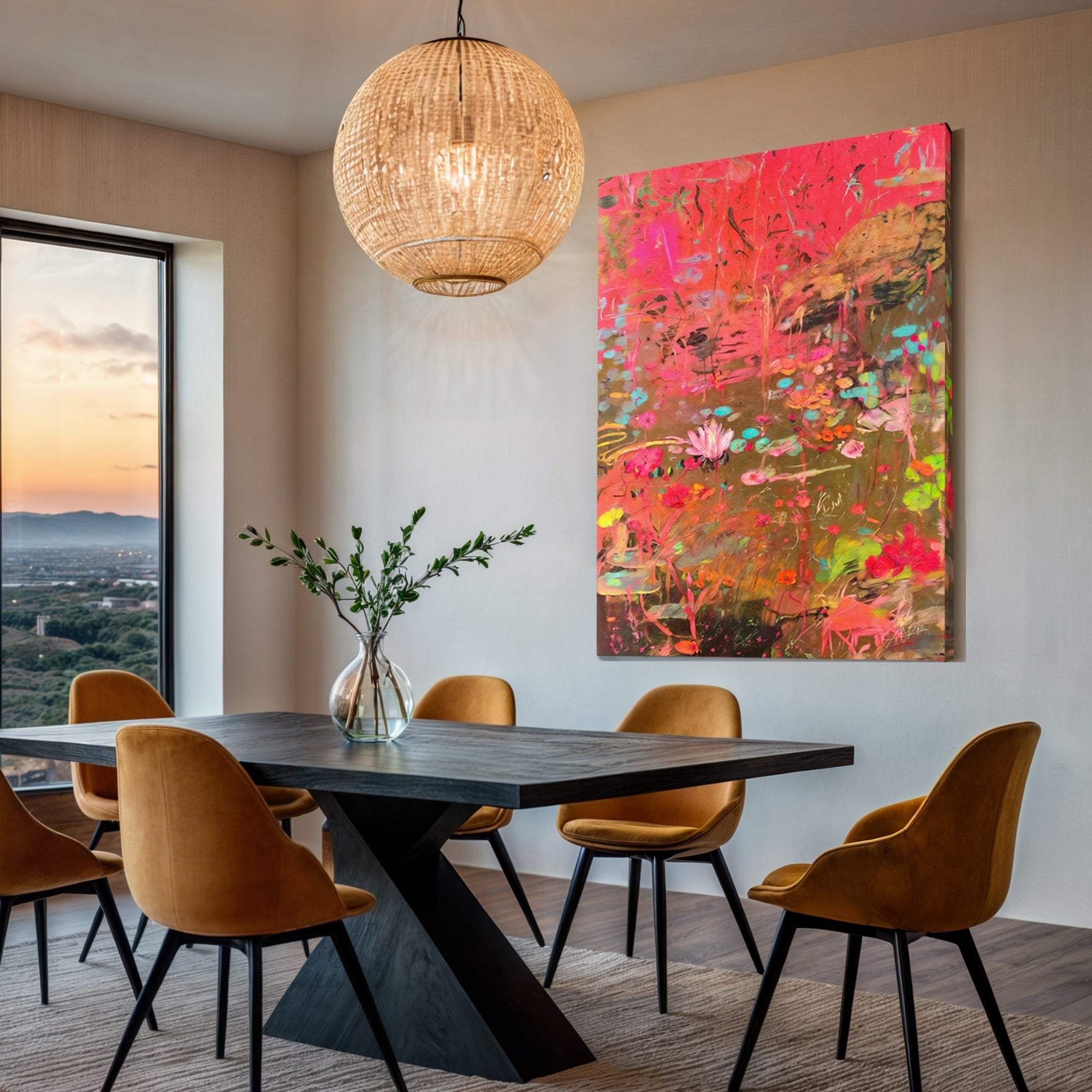 Canvas Print: "Vibrant Veil" - Tailored Canvases - Flyclothing LLC