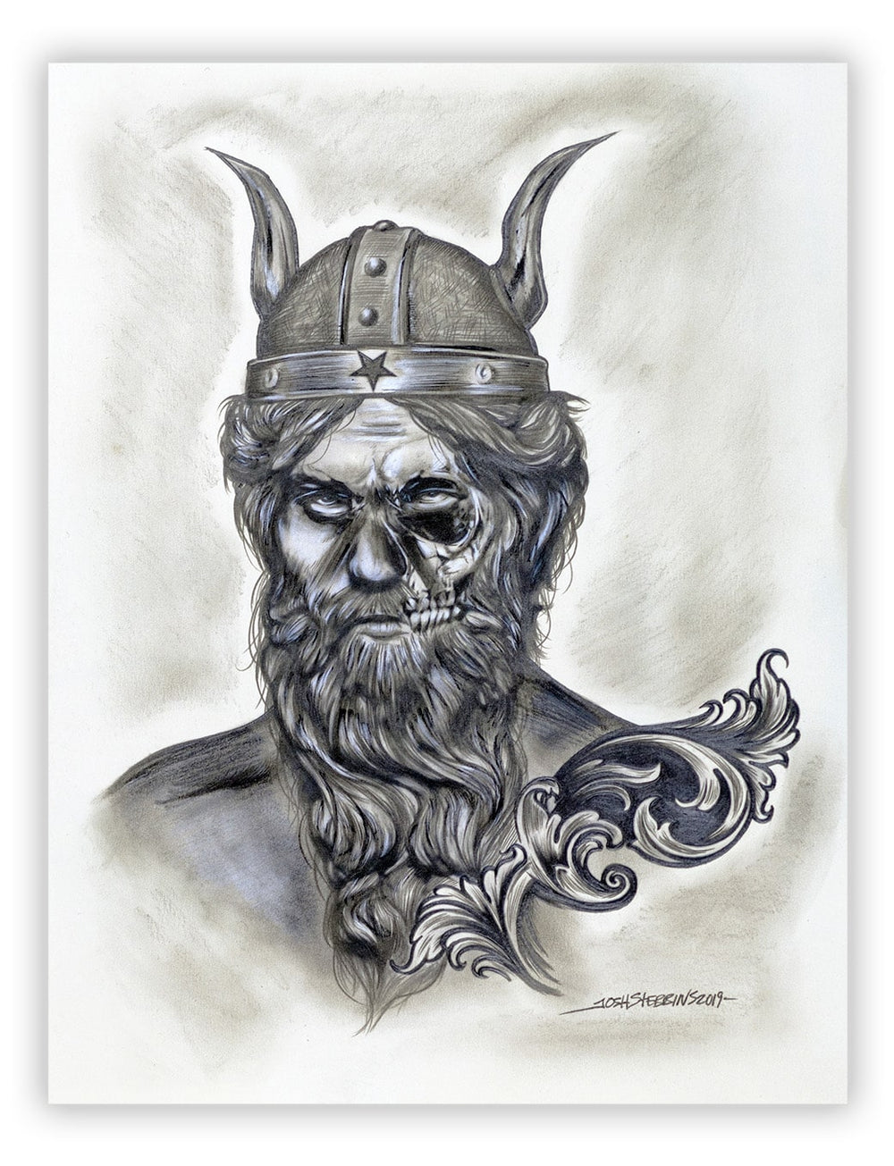 Black Market Art Company Viking Print