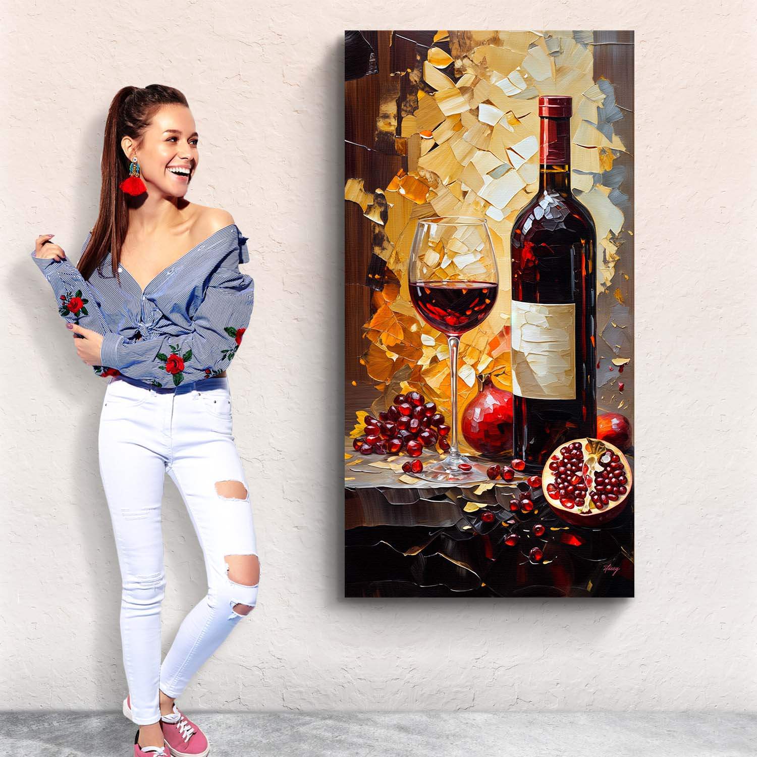 Canvas Print: "Vinous Harvest" - Tailored Canvases - Flyclothing LLC
