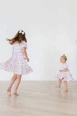 Vintage Flags Smocked Ruffle Dress - Mila & Rose ® - Flyclothing LLC