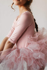 Vintage Pink 3/4 Tutu Leotard - Mila & Rose ® - Flyclothing LLC