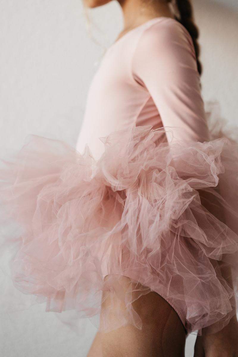 Vintage Pink 3/4 Tutu Leotard - Mila & Rose ® - Flyclothing LLC