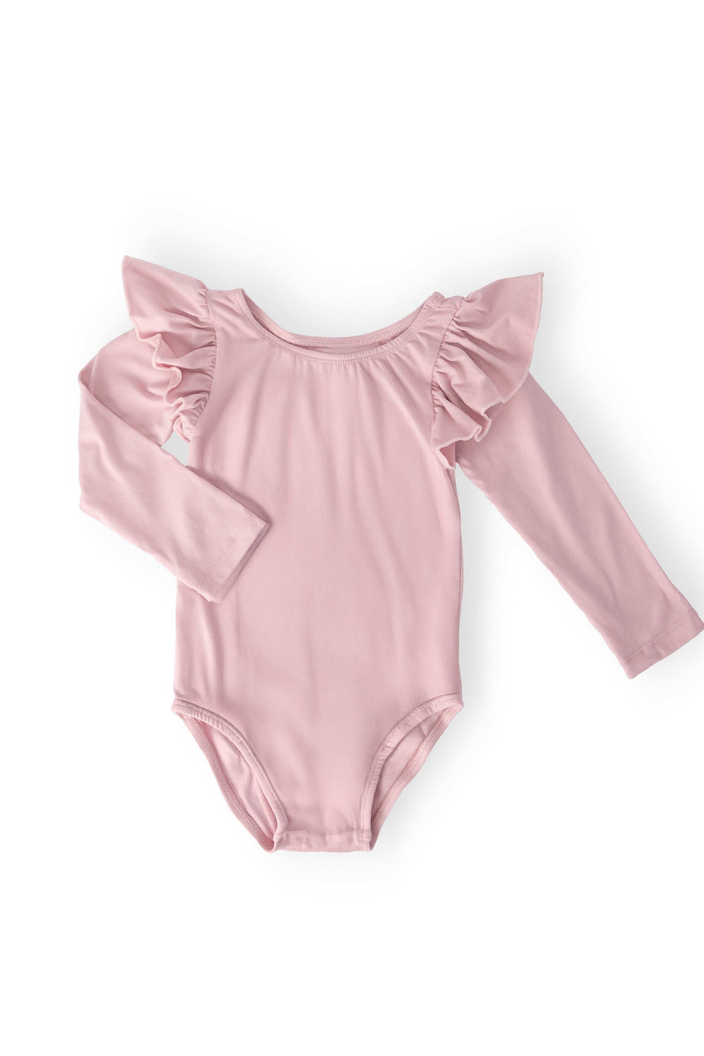 Vintage Pink L/S Flutter Sleeve Leotard - Mila & Rose ® - Flyclothing LLC