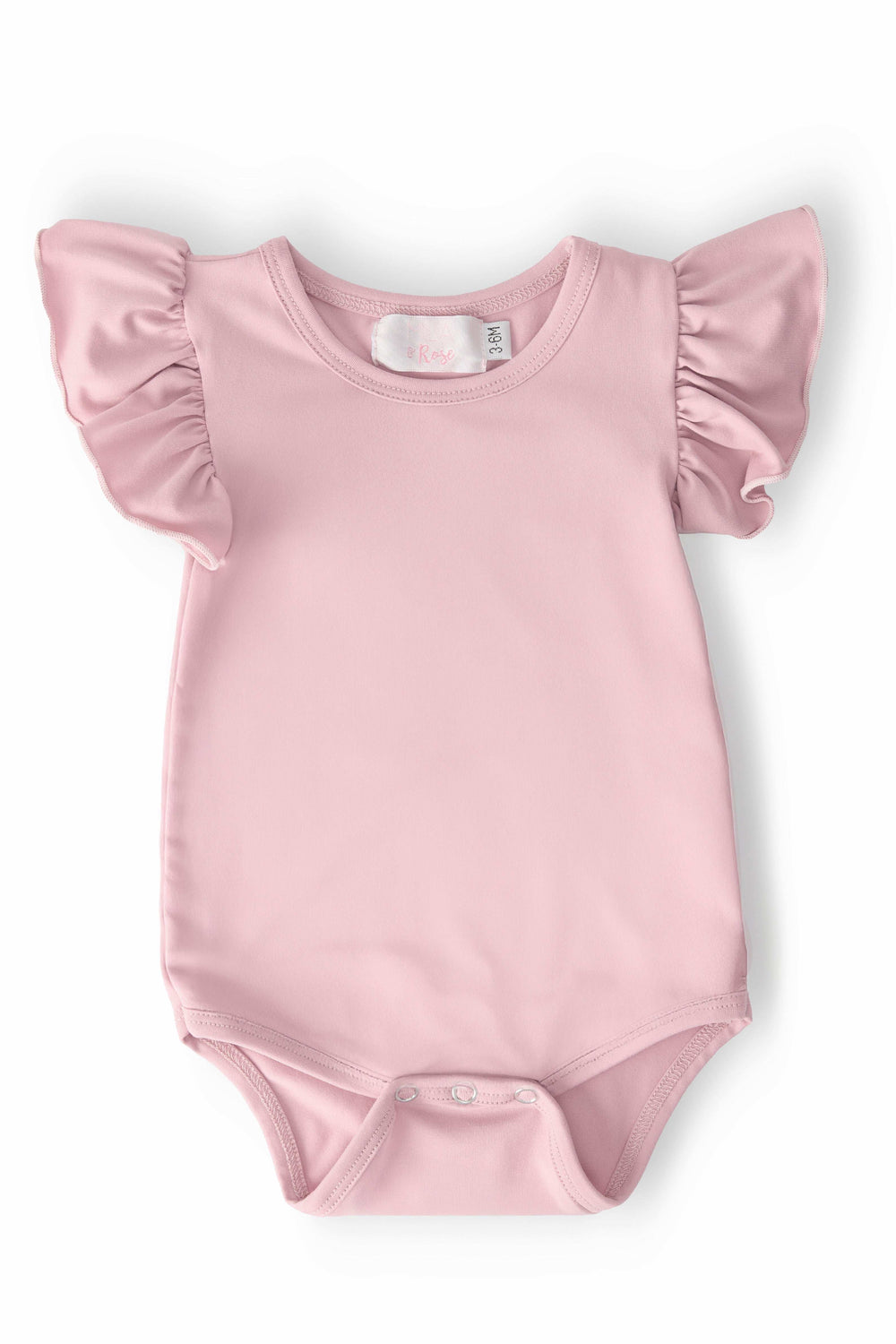 Vintage Pink S/S Flutter Bodysuit - Mila & Rose ® - Flyclothing LLC
