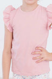 Vintage Pink S/S Ruffle Tee - Mila & Rose ® - Flyclothing LLC