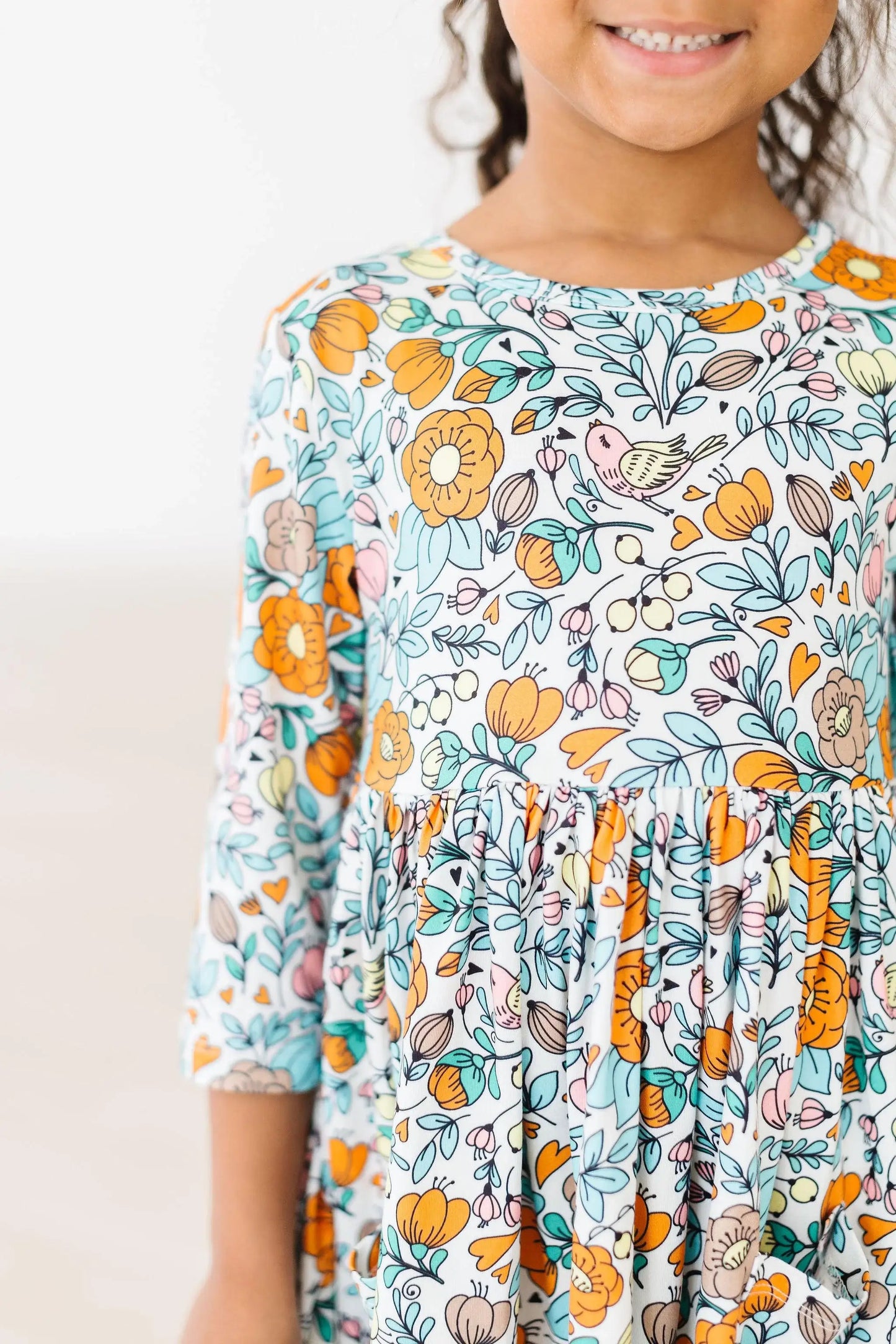 Vintage Vibes 3/4 Pocket Twirl Dress - Mila & Rose ® - Flyclothing LLC
