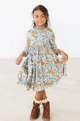Vintage Vibes 3/4 Pocket Twirl Dress - Mila & Rose ® - Flyclothing LLC