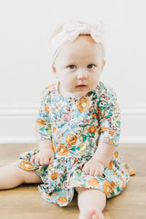 Vintage Vibes 3/4 Sleeve Twirl Bodysuit - Mila & Rose ® - Flyclothing LLC
