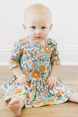 Vintage Vibes 3/4 Sleeve Twirl Bodysuit - Mila & Rose ® - Flyclothing LLC