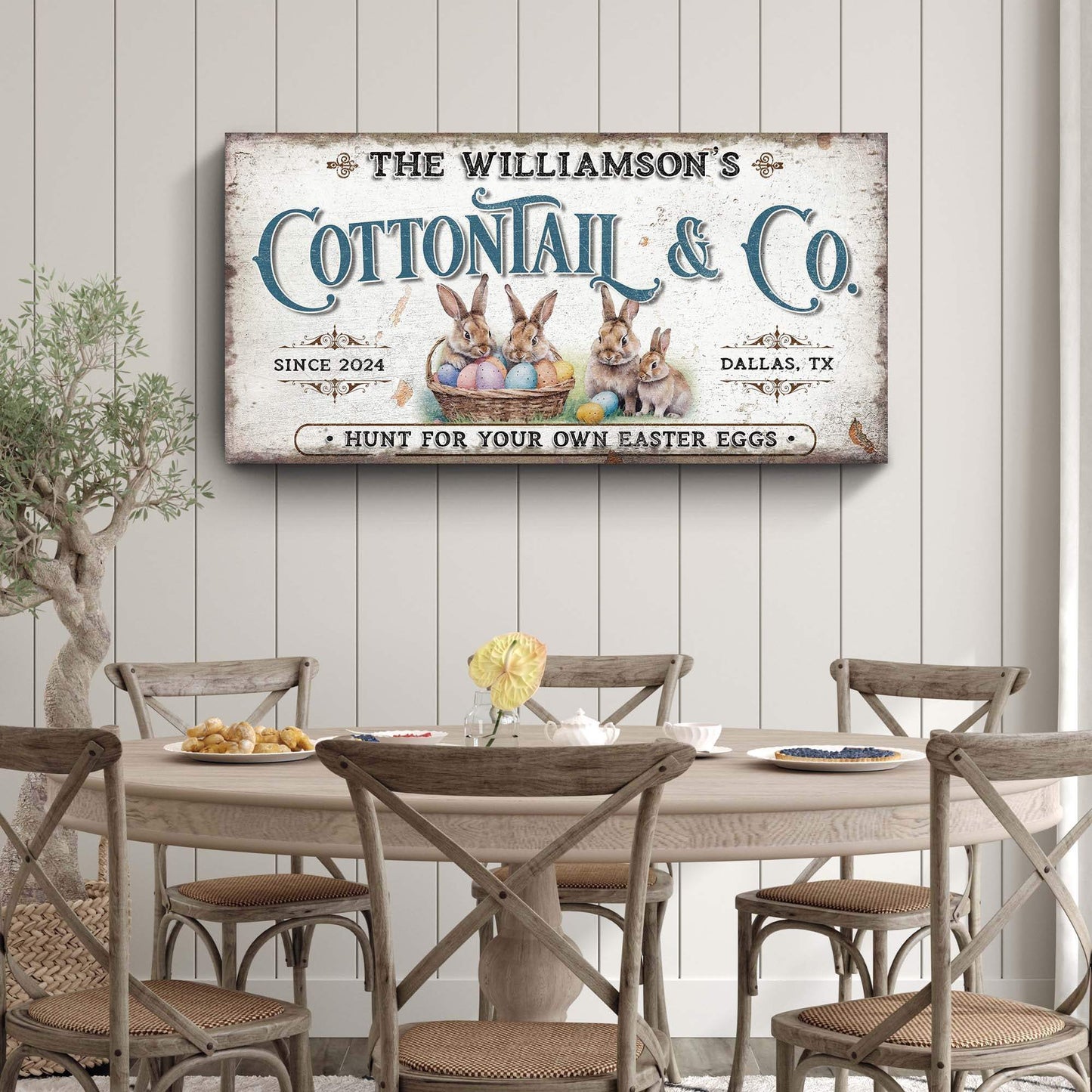 Vintage Easter Sign II - Tailored Canvases - Flyclothing LLC