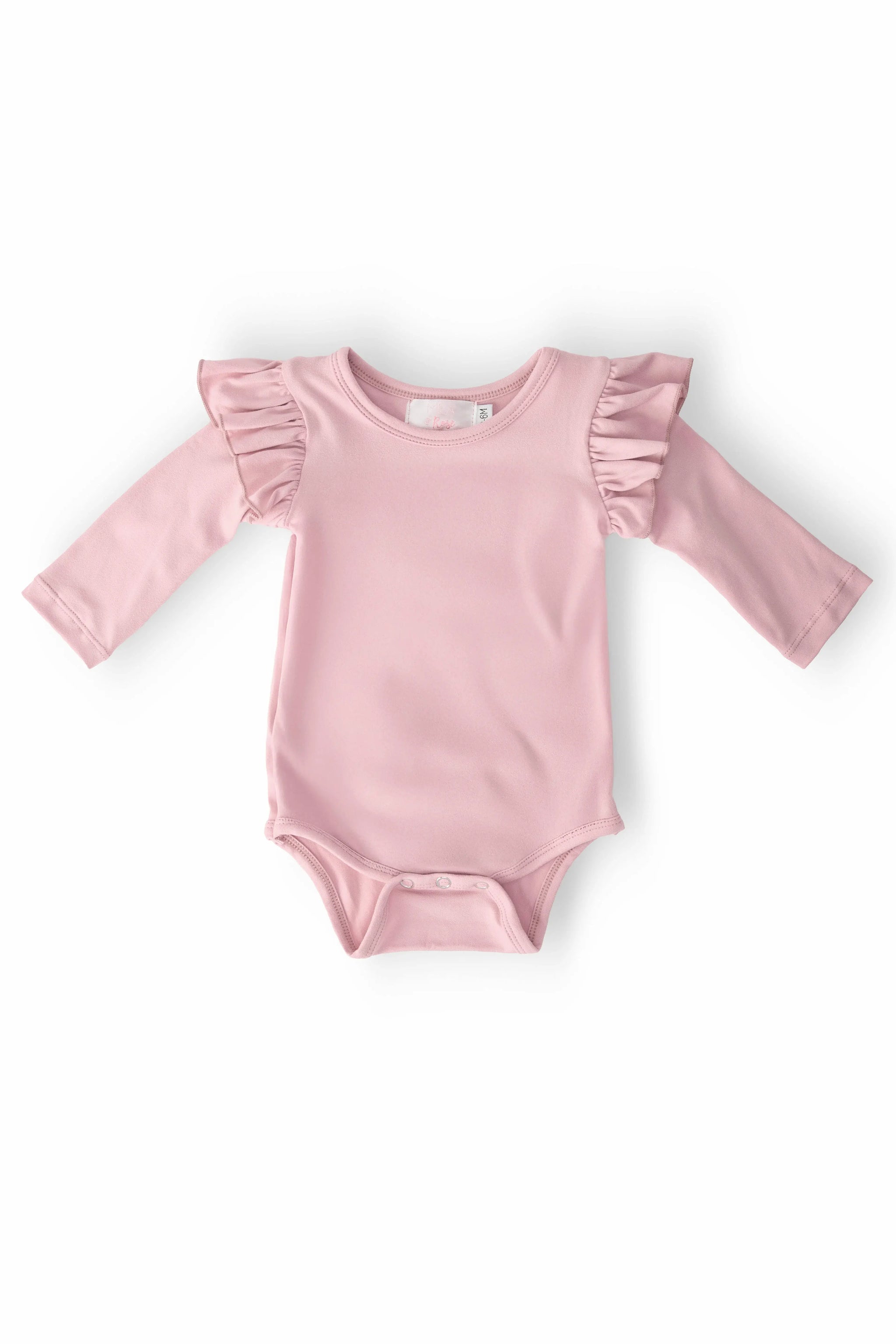 Vintage Pink L/S Flutter Bodysuit - Mila & Rose ® - Flyclothing LLC