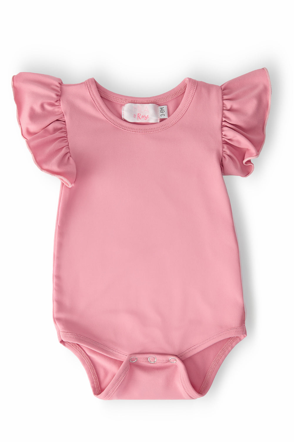 Vintage Pink S/S Flutter Bodysuit - Mila & Rose ®