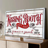Vintage Rustic Kissing Booth Sign - Tailored Canvases - Flyclothing LLC