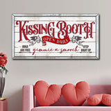 Vintage Rustic Kissing Booth Sign - Tailored Canvases - Flyclothing LLC