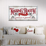 Vintage Rustic Kissing Booth Sign - Tailored Canvases - Flyclothing LLC