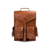 Vintage Leather Backpack Rucksack - Classy Leather Bags - Flyclothing LLC