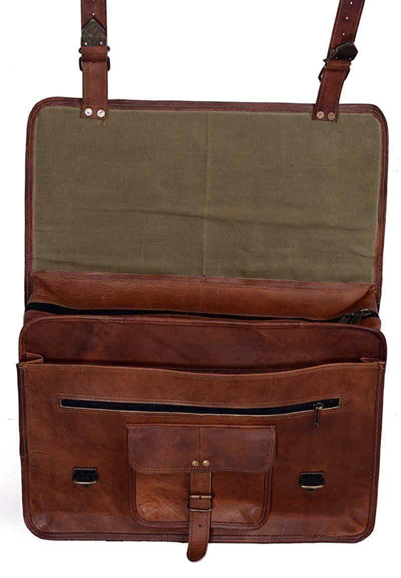 The Attorney Briefcase - Classy Leather Bags - Flyclothing LLC