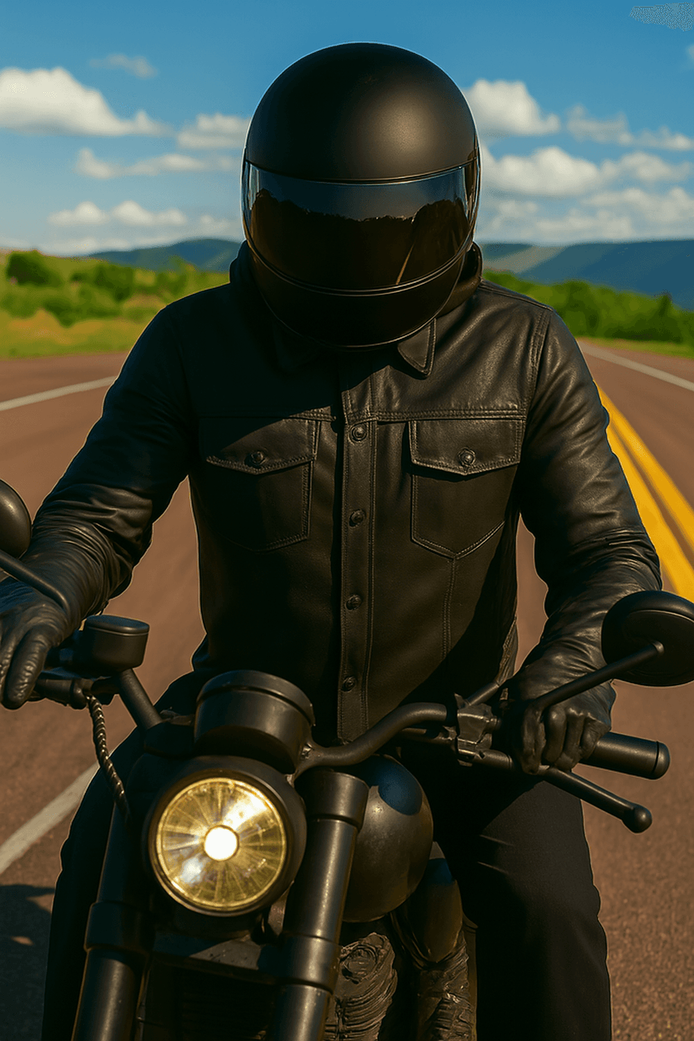 Edge - Mens Premium Leather Shirt Jacket - Unik Just for Bikers - Flyclothing LLC