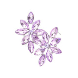 Floral Marquise Stone Cluster Evening Earrings - Madeline Love - Flyclothing LLC