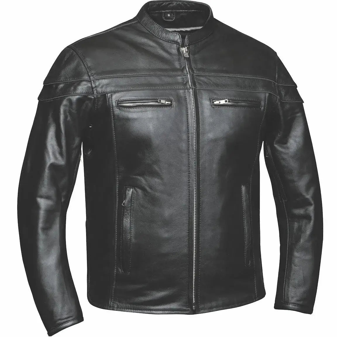 Goose - Premium Men's Leather Motorcycle Jacket - Unik Just for Bikers - Flyclothing LLC