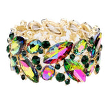 Marquise Crystal Stretch Evening Bracelet - Madeline Love - Flyclothing LLC