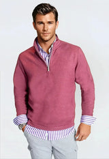 Voey Quarter Zip Sweatshirt - Wine - Buki - Flyclothing LLC