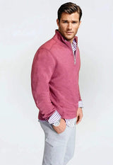 Voey Quarter Zip Sweatshirt - Wine - Buki - Flyclothing LLC