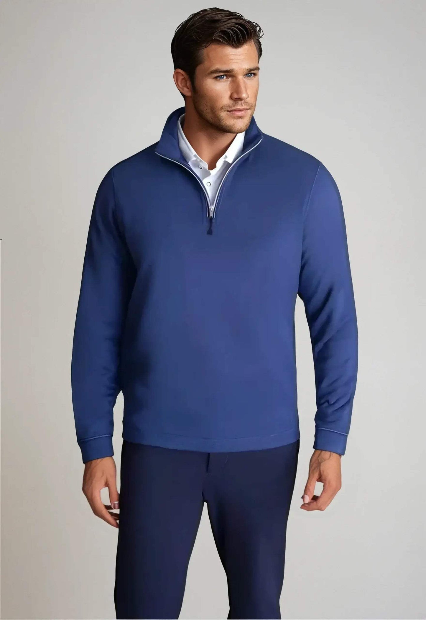 Voey Quarter Zip Sweatshirt - Tokyo Blue - Buki - Flyclothing LLC