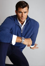 Voey Quarter Zip Sweatshirt - Tokyo Blue - Buki - Flyclothing LLC