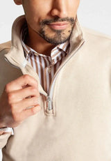Voey Quarter Zip Sweatshirt - Camel - Buki - Flyclothing LLC