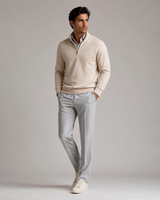 Voey Quarter Zip Sweatshirt - Camel