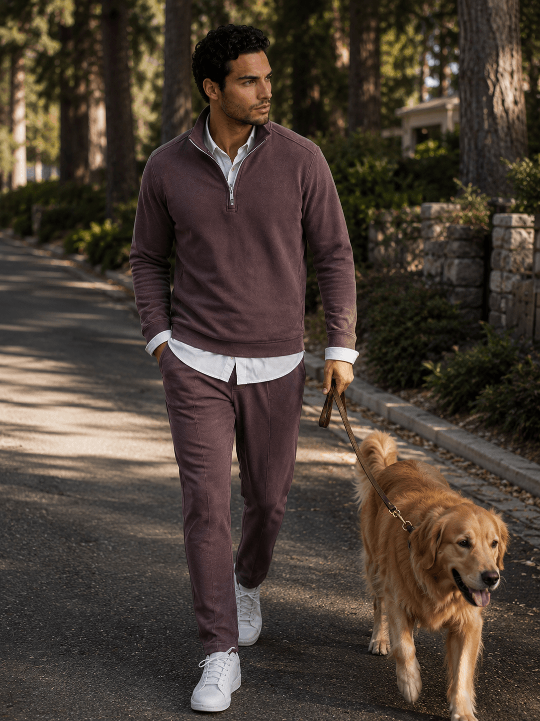 Voey Quarter Zip Sweatshirt - Espresso - Buki - Flyclothing LLC