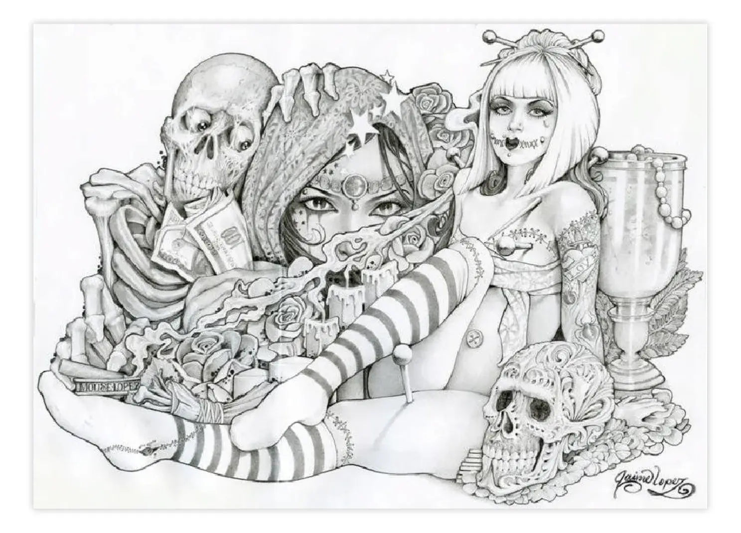 Black Market Art Company Voodoo Doll Print - Black Market Art Company - Flyclothing LLC