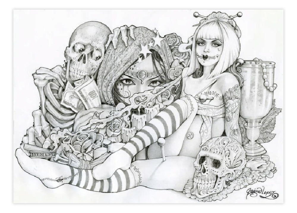 Black Market Art Company Voodoo Doll Print