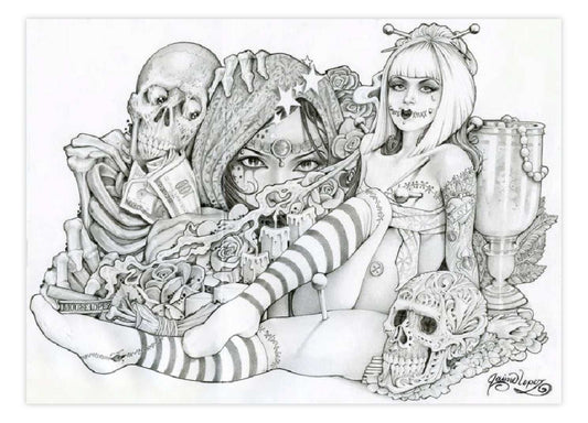 Black Market Art Company Voodoo Doll Print - Black Market Art Company - Flyclothing LLC