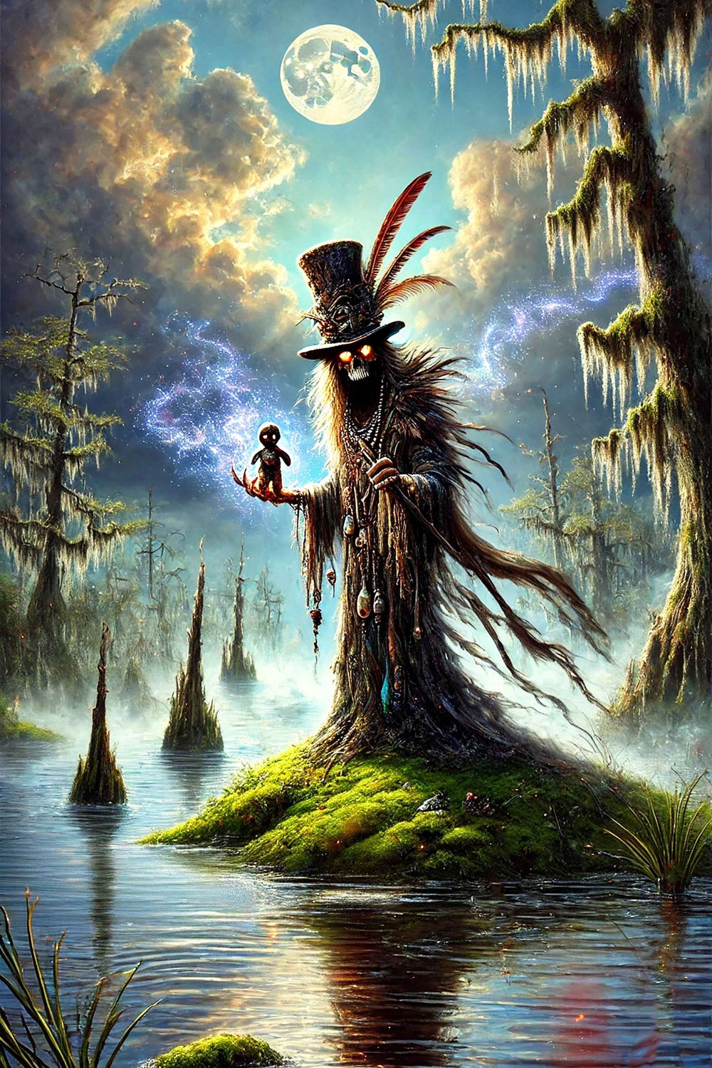 Black Market Art Company VOODOO PRIEST & Fantasy Art Prints Print