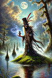 Black Market Art Company VOODOO PRIEST & Fantasy Art Prints Print