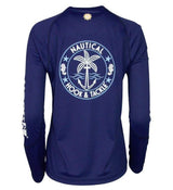 Women's Nautical L/S UV Fishing Shirt - Hook & Tackle - Flyclothing LLC