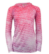 Women's Waves L/S UV Fishing Hoodie - Hook & Tackle - Flyclothing LLC
