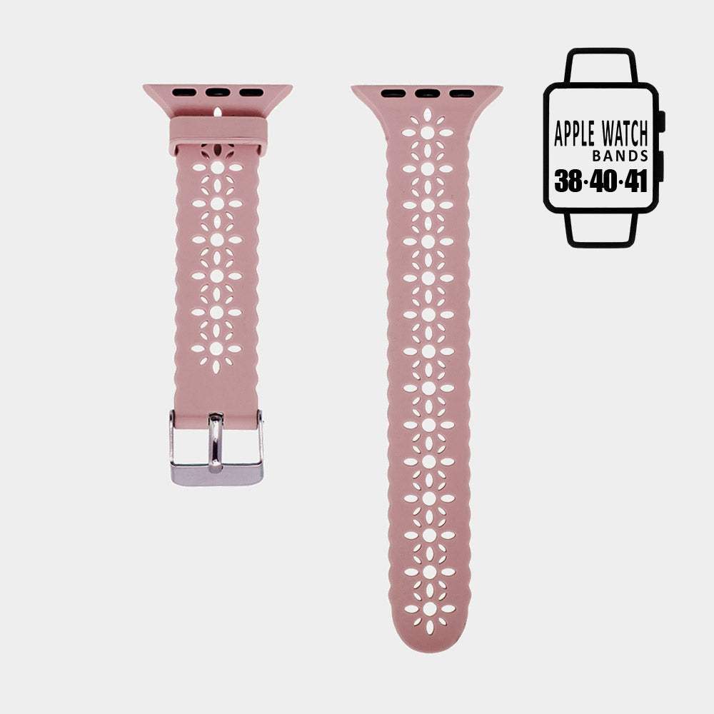 Cutout Pattern Apple Watch Silicone Band - Madeline Love - Flyclothing LLC