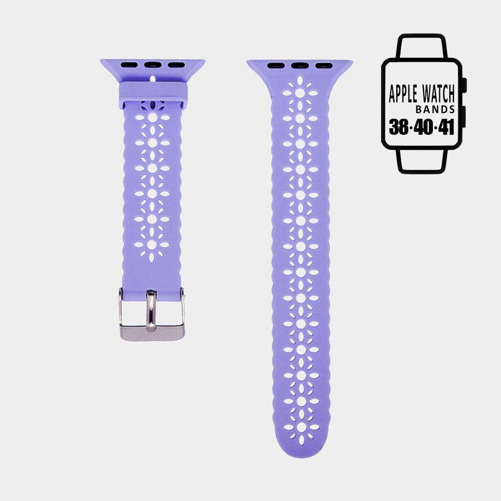 Cutout Pattern Apple Watch Silicone Band - Madeline Love - Flyclothing LLC