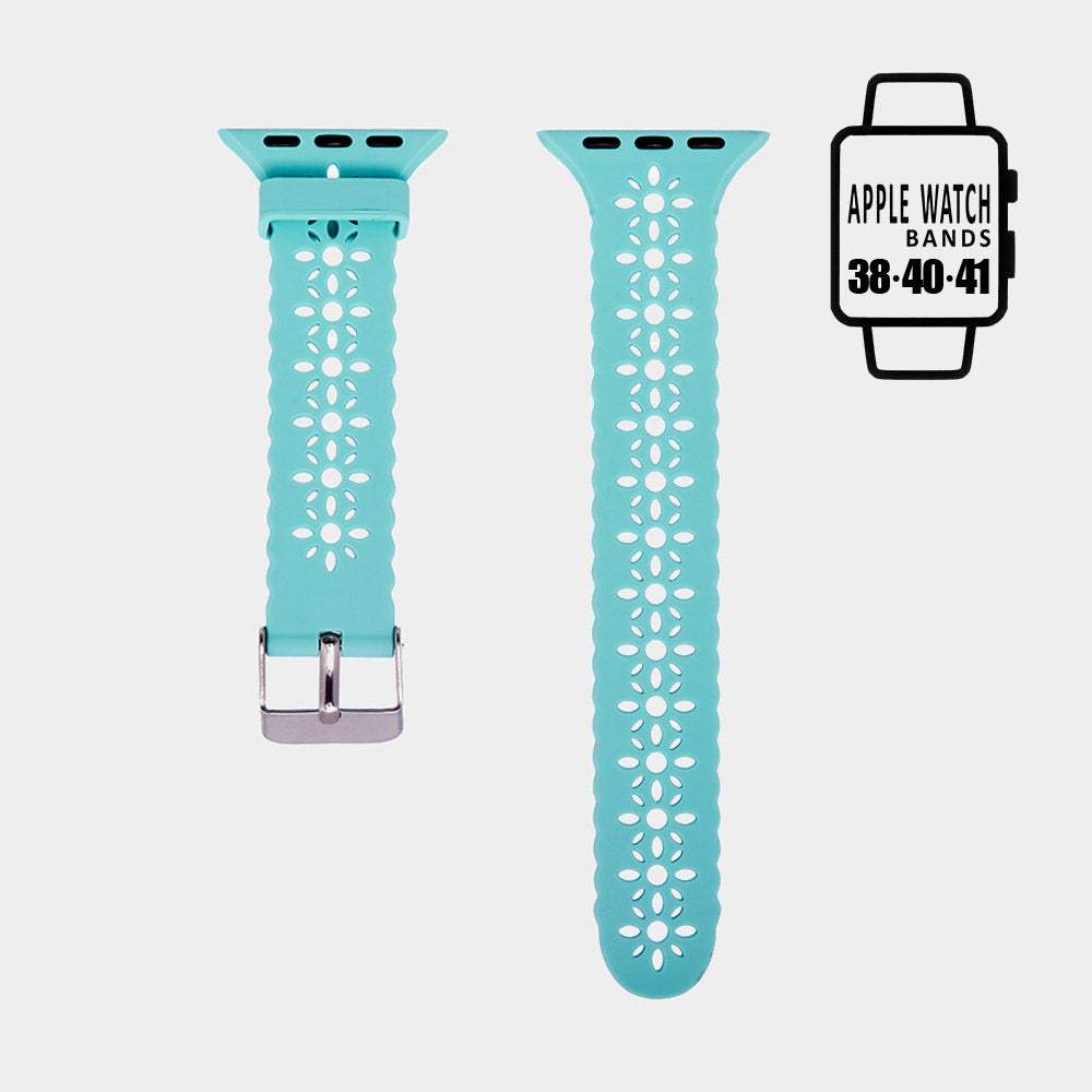 Cutout Pattern Apple Watch Silicone Band - Madeline Love - Flyclothing LLC