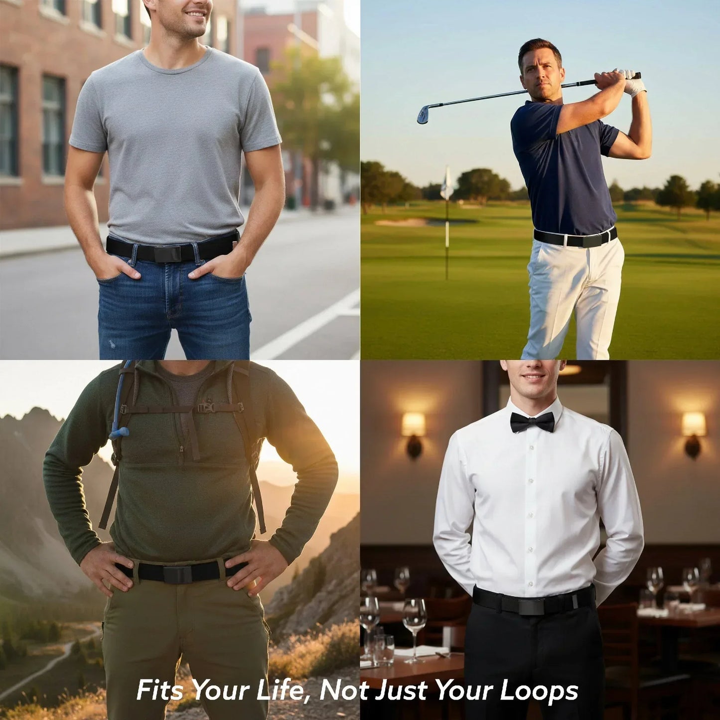 Web Belt Blank Black Buckle - SOUTH PARK ELEMENTARY School Bus Characters Pose Yellow Webbing - Buckle-Down - Flyclothing LLC