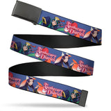Web Belt Blank Black Buckle - THE APOTHECARY DIARIES Jinshi and Maomao Pose and Title Logo Purple Webbing