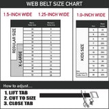 Web Belt Blank Black Buckle - The Apothecary Diaries Chibi Maomao Expressions Flip White Webbing