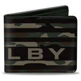 Bi-Fold Wallet - Carroll Shelby SHELBY Stretch Americana Camo Olive/Black